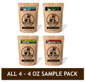 Bun's Sampler Pack - All (4) 4oz - Brazilian Colombian Hawaiian Jamacian